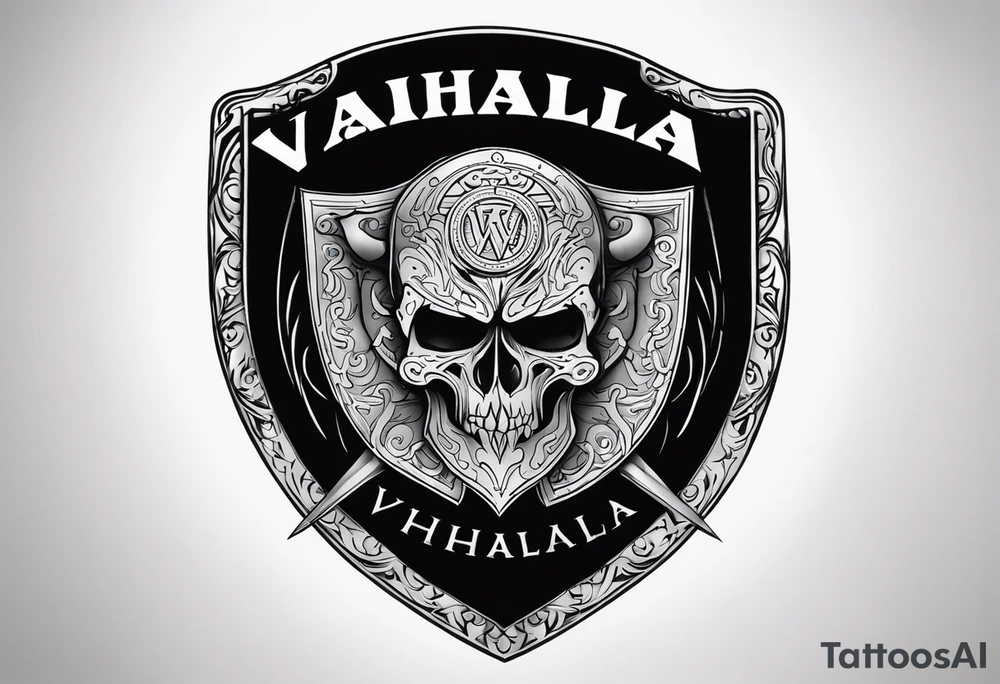 Valhalla shield tattoo idea