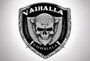 Valhalla  shield tattoo idea