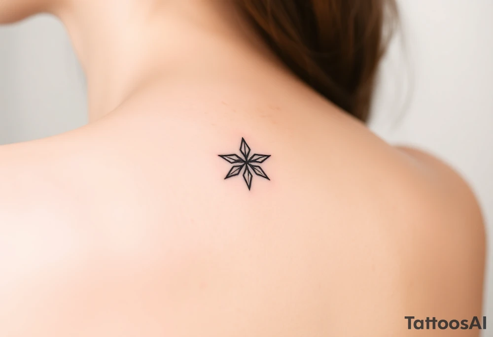 Create a star tattoo design. tattoo idea