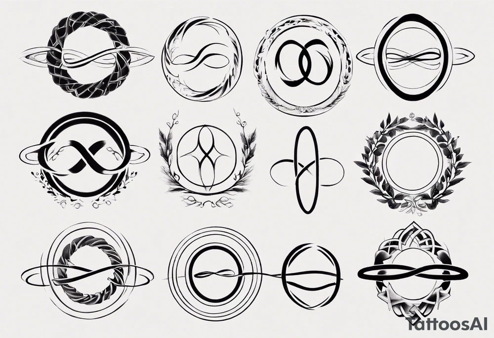 simple infinity loop tattoo idea