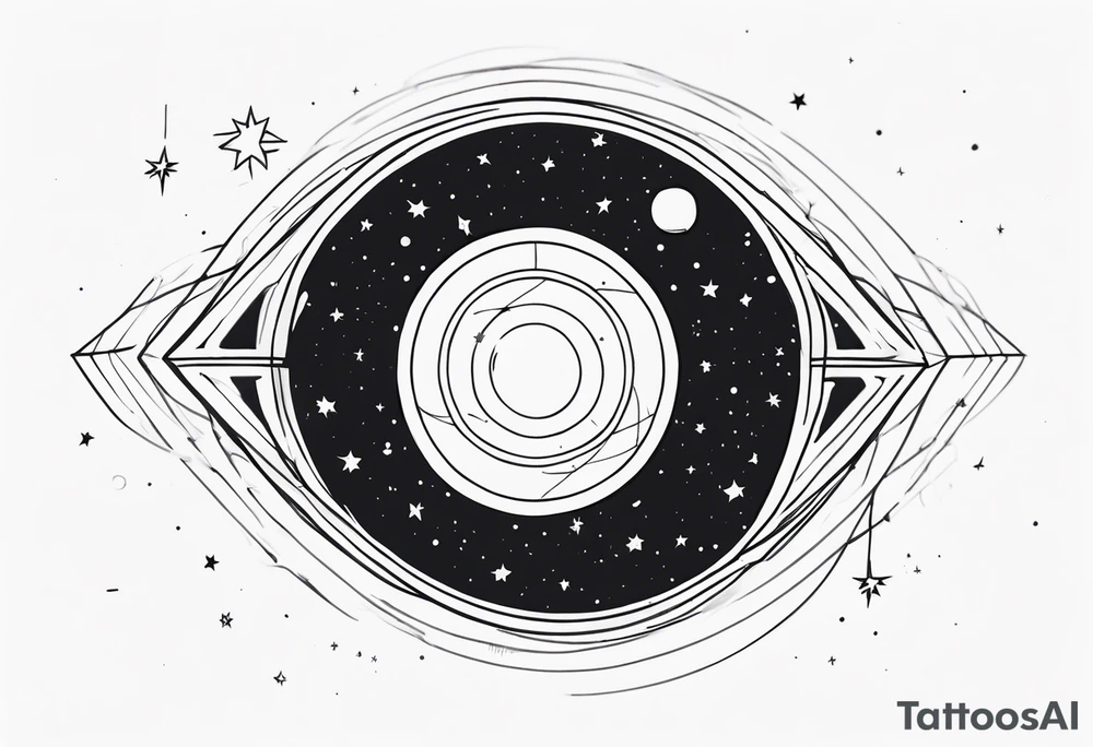 Supernova in a galaxy tattoo idea
