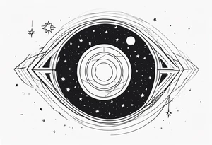Supernova in a galaxy tattoo idea