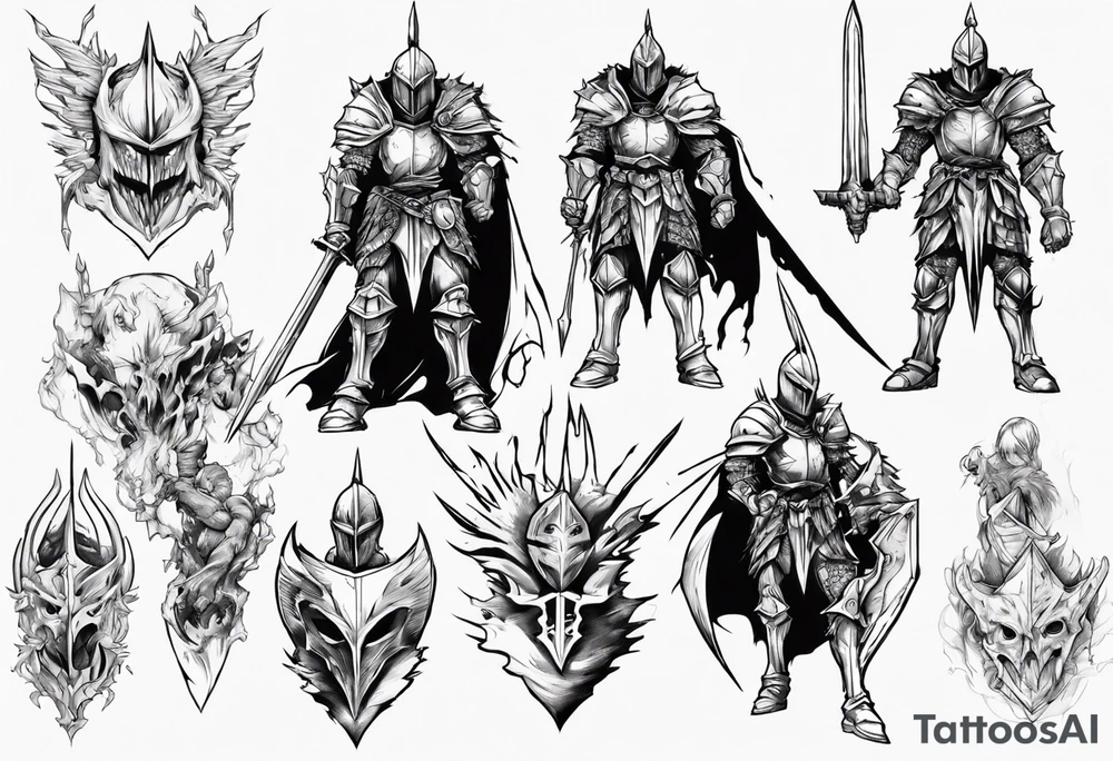 Knight berserk anime tattoo idea