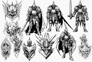 Knight berserk anime tattoo idea