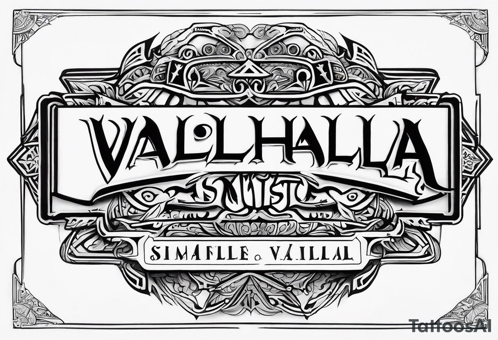 Valhalla mist tattoo idea