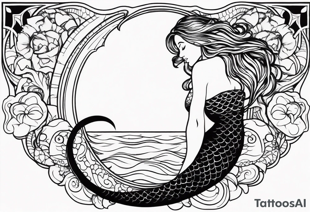 mermaid tattoo idea