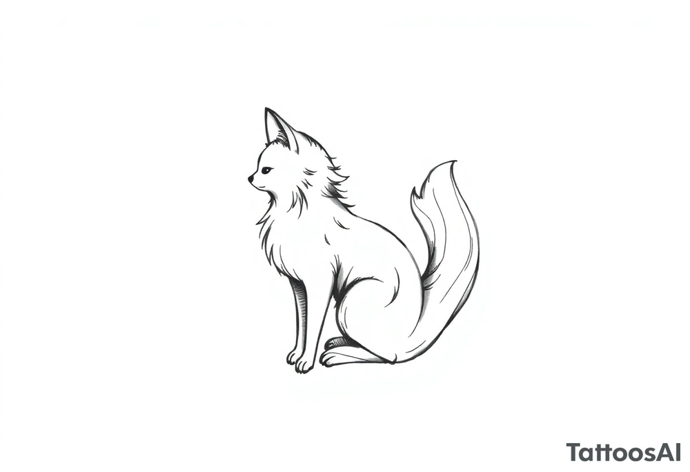 anthropomofic furry character tattoo idea
