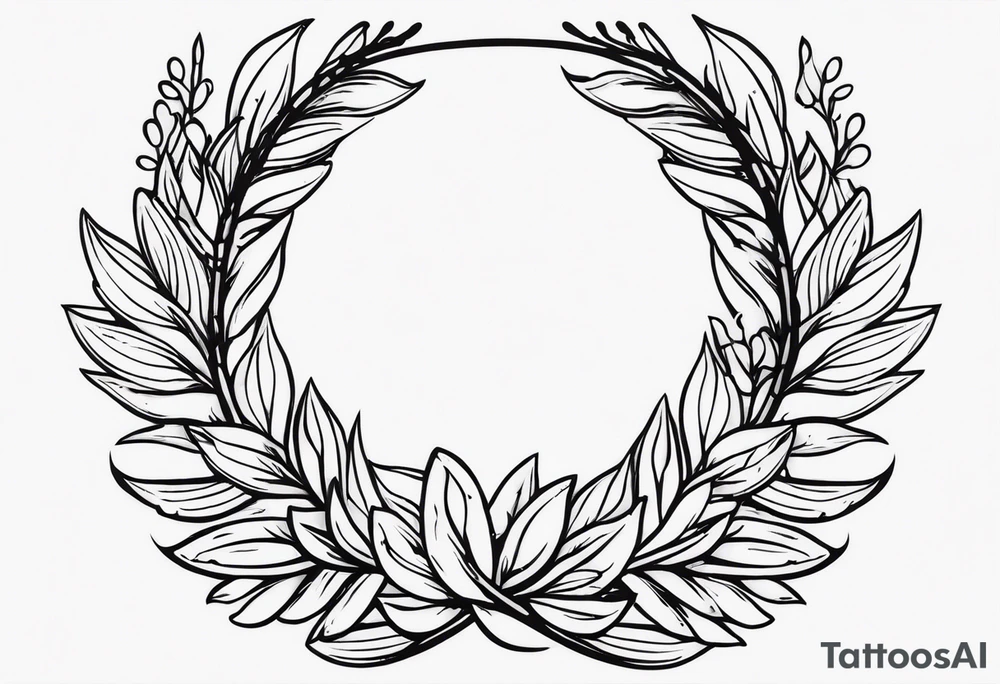 WING, SNAKE, LAUREL WREATH AND tattoo idea