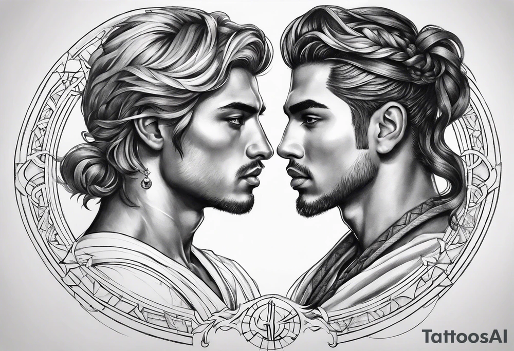 Men 
Gemini zodiac tattoo tattoo idea