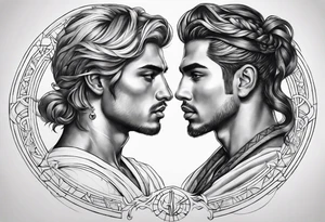 Men 
Gemini zodiac tattoo tattoo idea