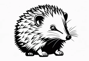 hedgehog with grenade tattoo idea