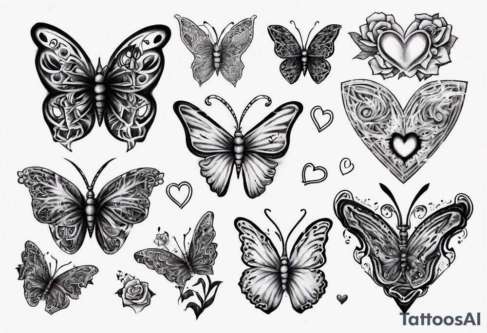 Heart butterflies
Layla Jones
4-ever and always tattoo idea