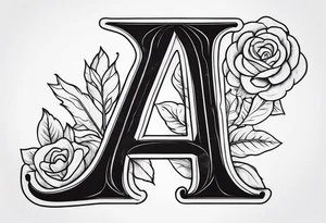 a letter with wax stamp tattoo idea