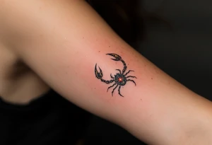 A golden Scorpius star constellation with a scarlet core, Scorpius prowls the zodiac as the guardian of hidden truths. tattoo idea