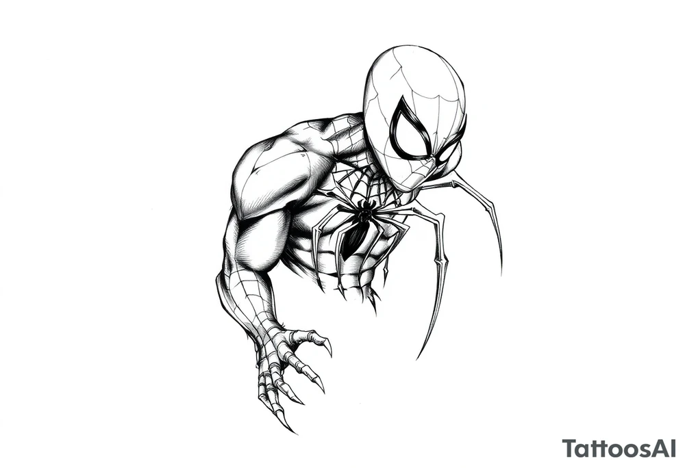spiderman tattoo idea