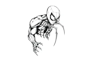 spiderman tattoo idea