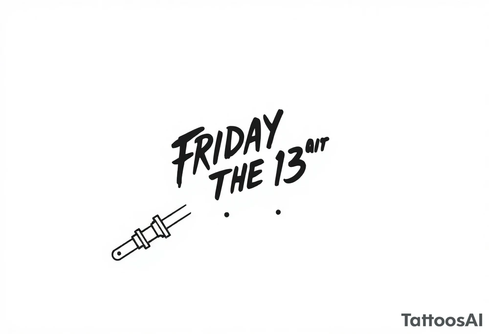Friday the 13th tattoo idea
