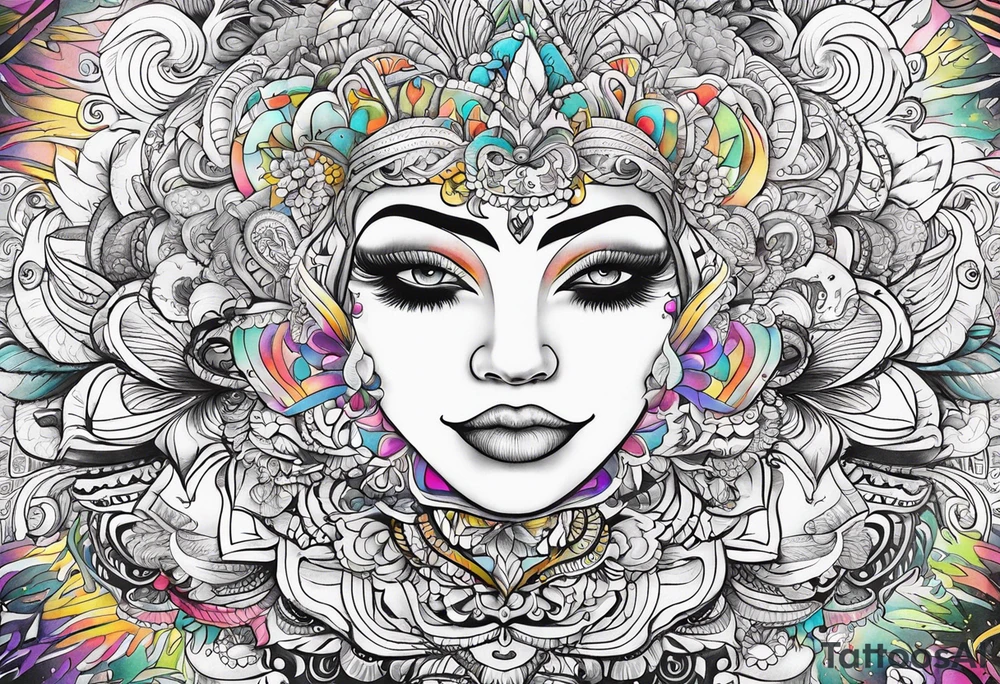 Positivity,  happy,  good vibes tattoo idea
