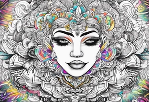 Positivity,  happy,  good vibes tattoo idea