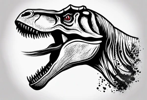 t rex head tattoo idea