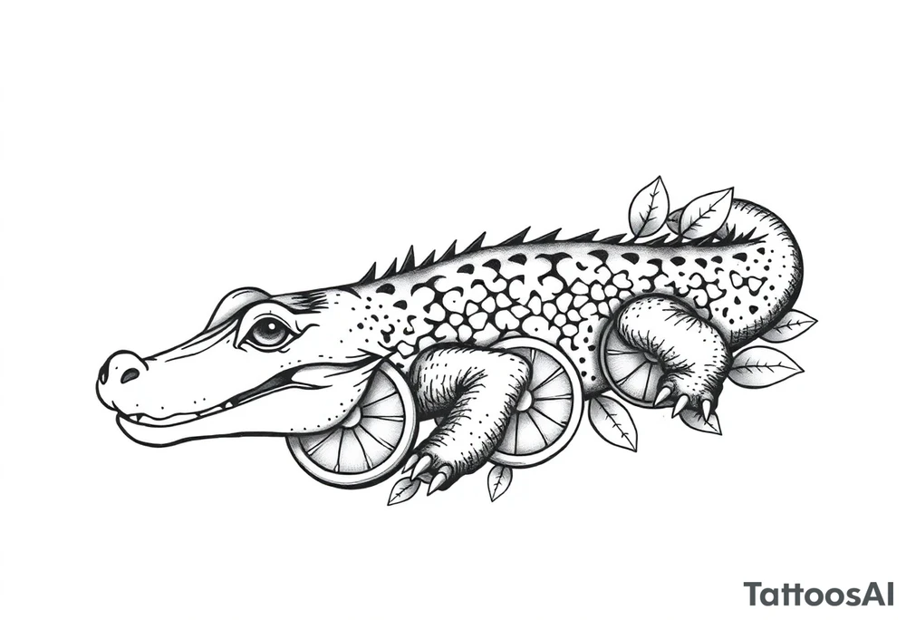 gator an oranges tattoo idea