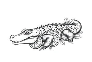 gator an oranges tattoo idea