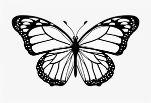 monarch tattoo idea