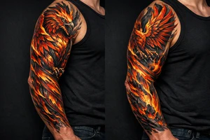 A phoenix tattoo idea