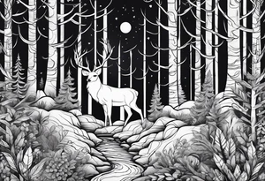 forest tattoo idea
