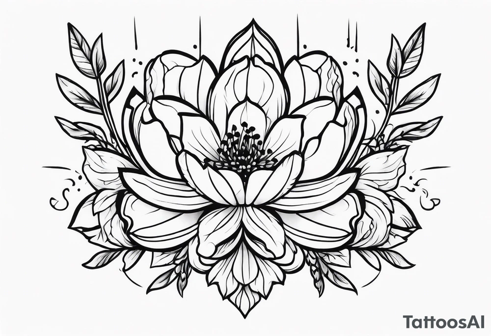 flores old school tattoo idea