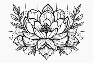 flores old school tattoo idea