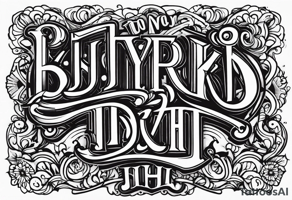 BJF & ARH tattoo idea