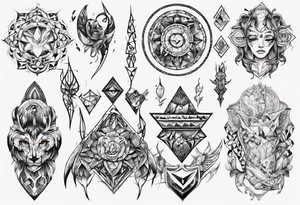 mosaique tattoo idea