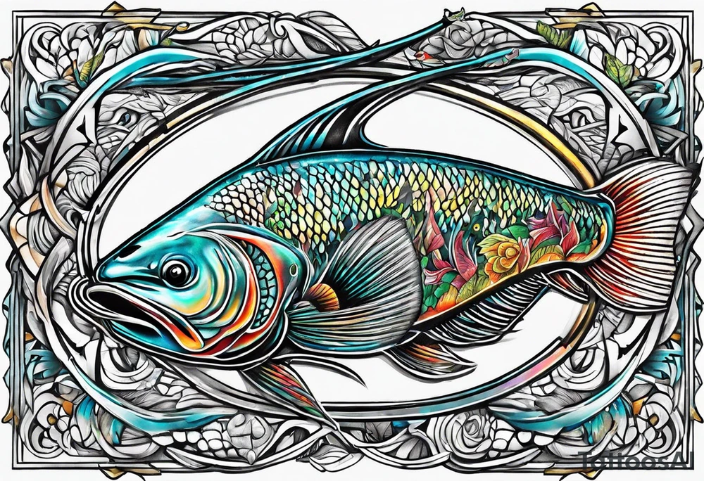 Spearfishing tattoo idea