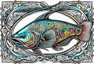 Spearfishing tattoo idea