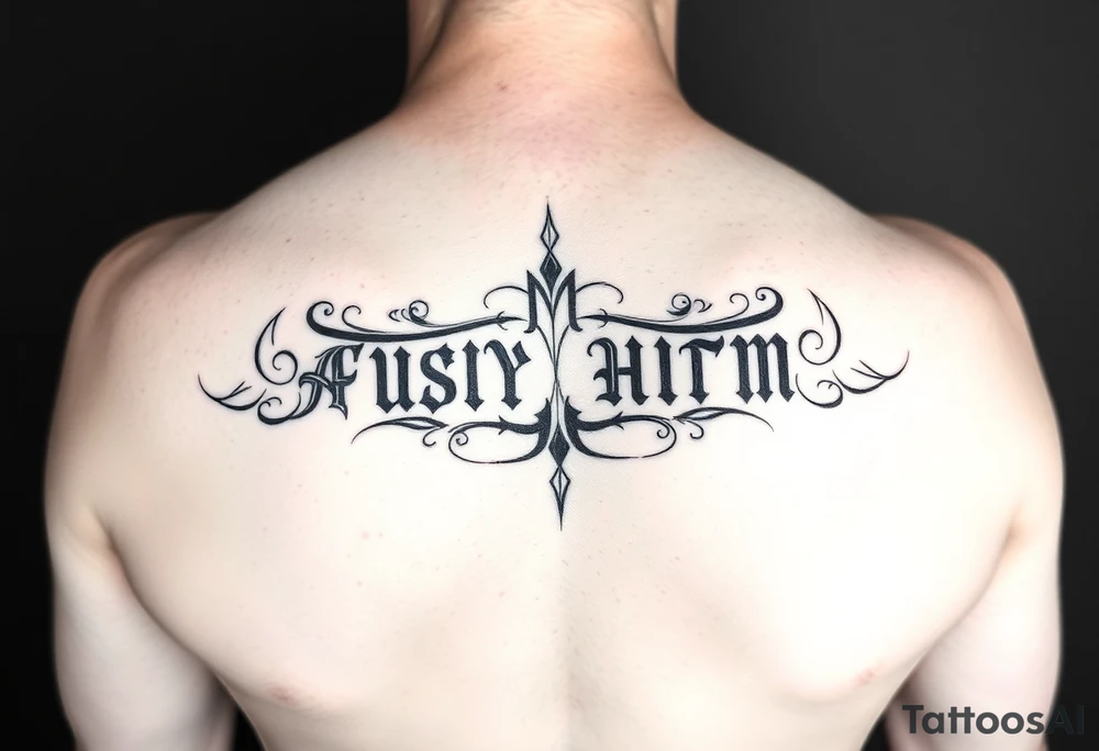Can you crate ambigram phrases? tattoo idea