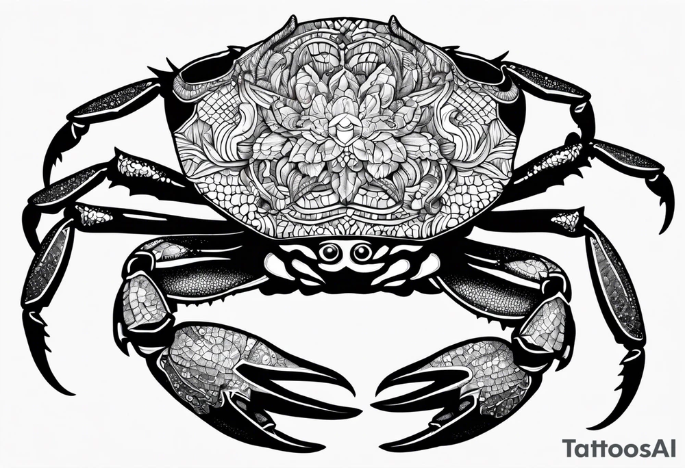 Crab con  69 nelle chele tattoo idea