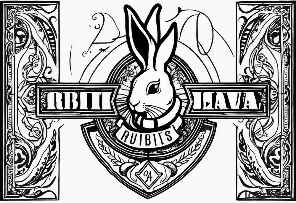 design memorial tattoo initals JJJ, dates 9/2/45-17/8/24, australian navy theme, with south sydney rabbits rugby league team theme tattoo idea