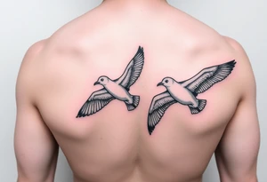 Seagulls tattoo idea