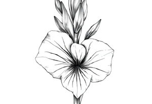 Large gladiolus tattoo idea
