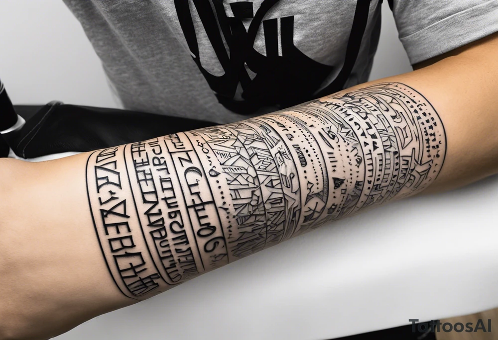 Lifesound, armband, upper arm tattoo idea