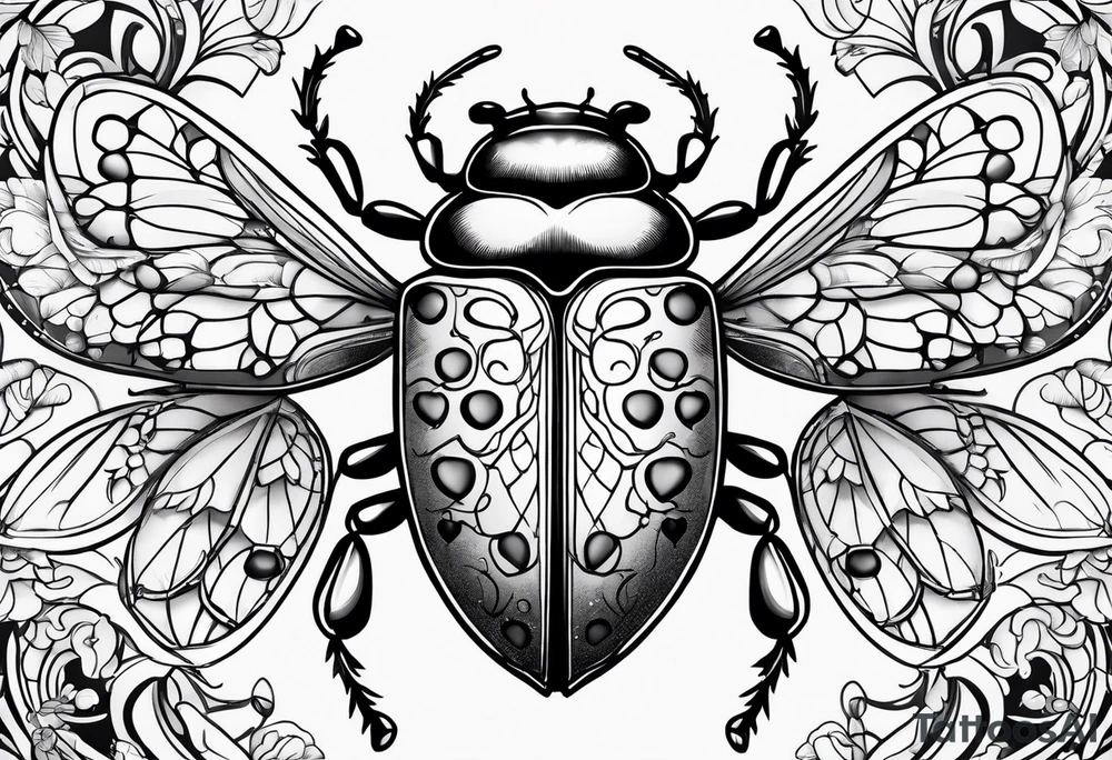 beetle
love
lady bug tattoo idea