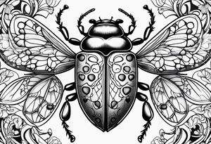 beetle
love
lady bug tattoo idea