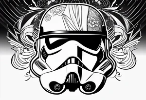 storm trooper helmet tattoo idea