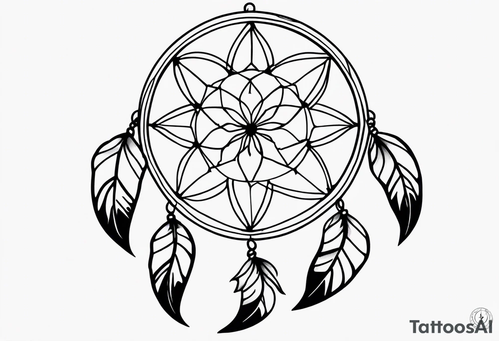 dream catcher tattoo idea