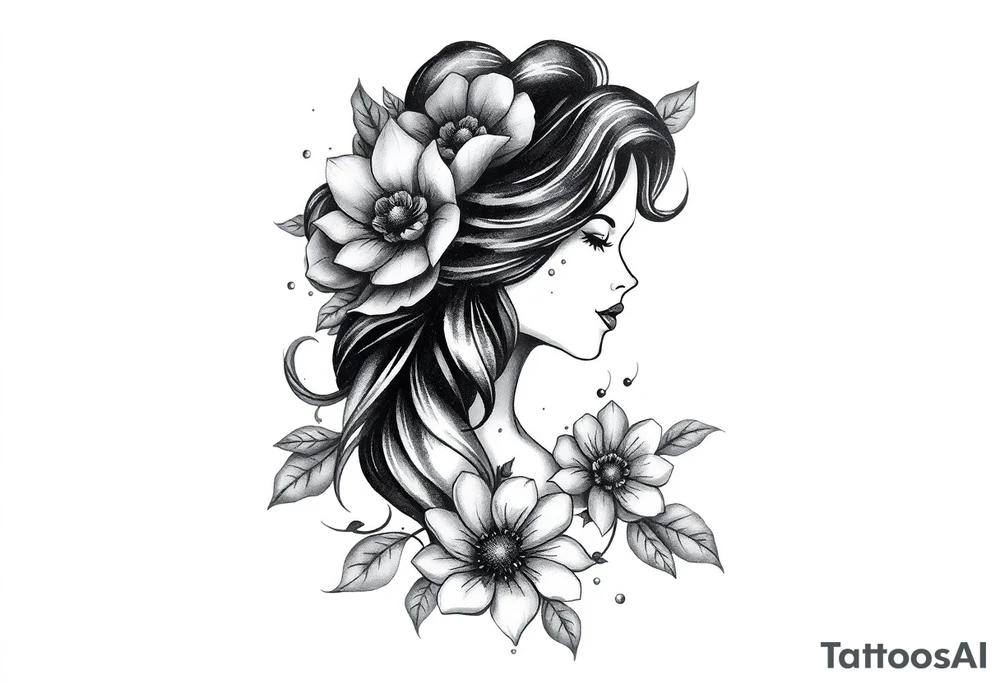 Create a tattoo for my mom who passed away from cancer in October 2024. I always called her ‘Lady’ She loved salsa music and dancing. Her name was Yvette. tattoo idea