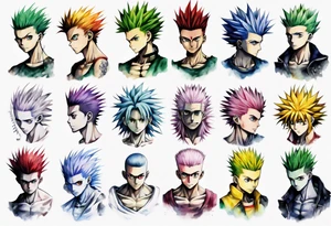 hunter x hunter full arms tattoo idea