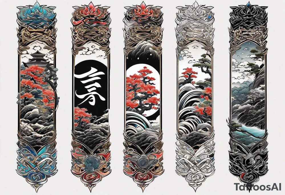 The name Nakama painted vertically, in Shôdo style writing. tattoo idea