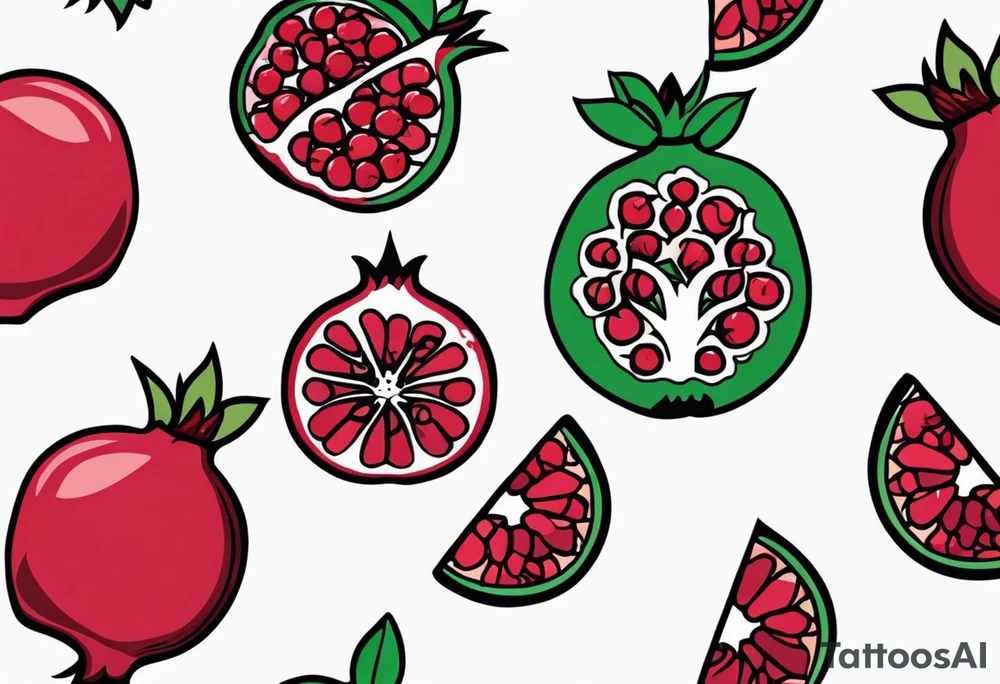strength, small, nuanced, pomegranate, elegant, armenian, pisces, long tattoo idea