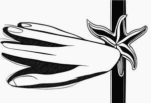 Starfish wrist wrap tattoo idea